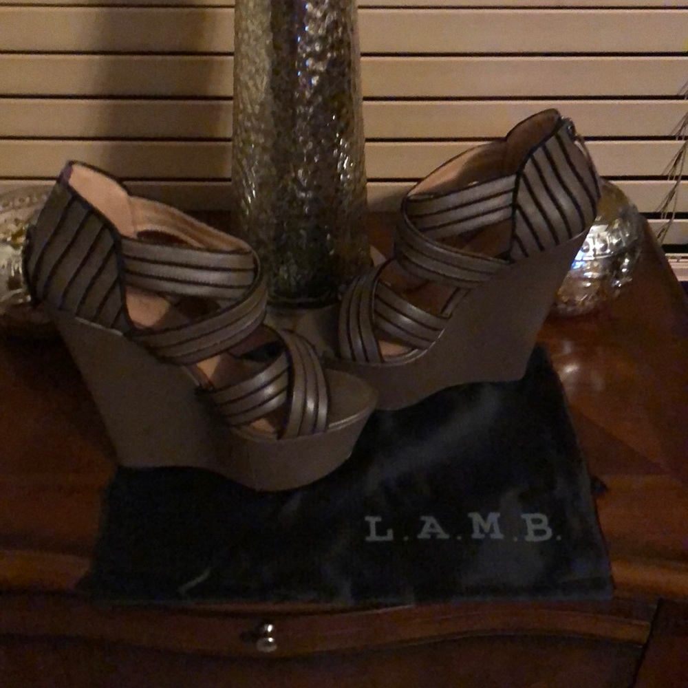 L.A.M.B Platform Wedge Shoe